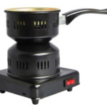 Kohleheizer Schwarz 450 Watt, 14 x 16 cm
