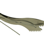 Zange für Shishakohle; Länge 16 cm, silberfarbig